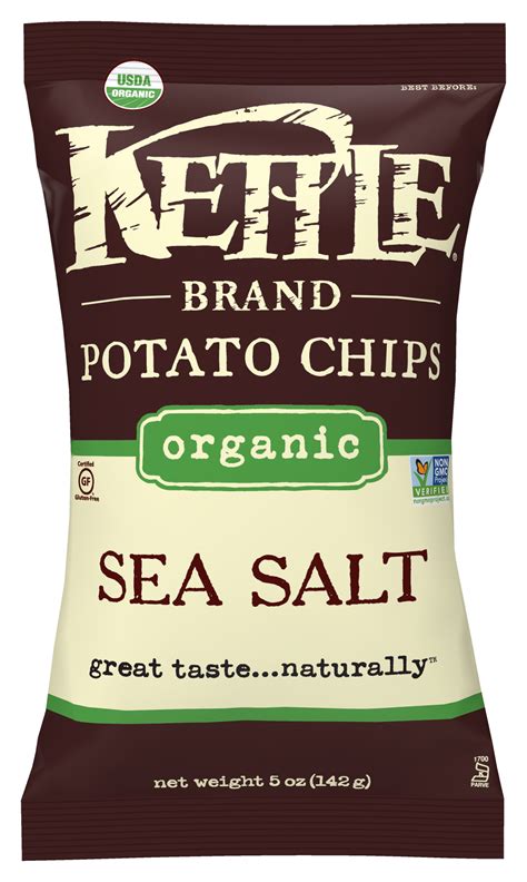 Kettle Brand Organic Sea Salt Potato Chips, 5 Oz - Walmart.com - Walmart.com