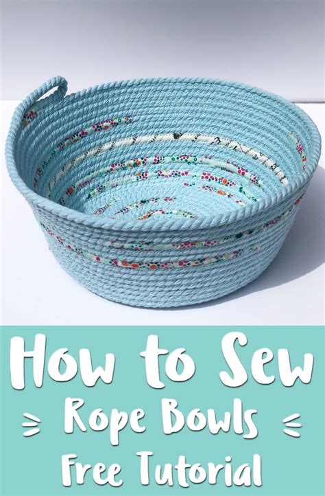 Next Level Rope Bowls (w Video Tutorial) (With images) | Beginner sewing projects easy, Sewing ...