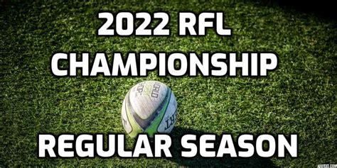 2022 RFL Championship Regular Season Predictions and Betting Odds