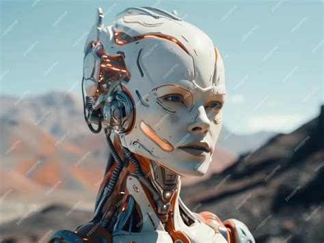 Premium AI Image | futuristic humanoid robot cinematic