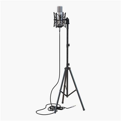 3d studio microphone stand 2