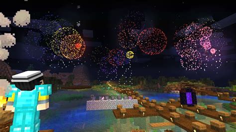 i made a firework show in minecraft for my friends - YouTube