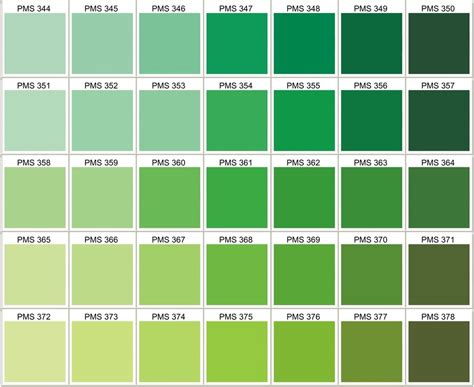 PMS Color Chart - Choose Your Own Silicone Bracelets, Silicone Wrist Band Colors | Green colour ...