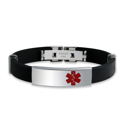 Engravable Doctors Medical Alert ID Identification Bracelet for Men for ...