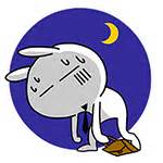 16 Funny Tuzki bunny workaholic gifs emoji download – Free Chinese Font Download