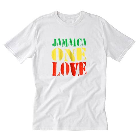 Jamaica One Love Logo T-Shirt PU27 | Love logo, T shirt, First love