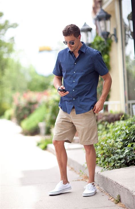 Navy // Khaki // White Vans | Summer outfits men, Mens summer outfits, Mens fashion summer outfits