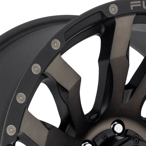 FUEL® D674 BLITZ 1PC Wheels - Matte Black with Machined Face and Double Dark Tint Rims