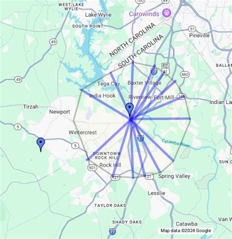 5 Mile Radius Map - Campus Map