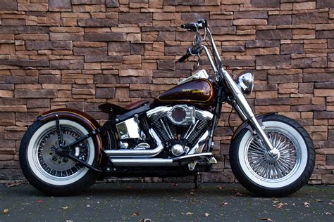 1997 Harley-Davidson Fat Boy Softail FLSTF Bobber-style Evo II *VERKOCHT* - USbikes