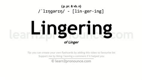 Linger Definition In English | Bruin Blog