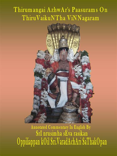 Thiru Vaikuntha Vinnagaram | PDF | Hindu Mythology | Hindu Deities