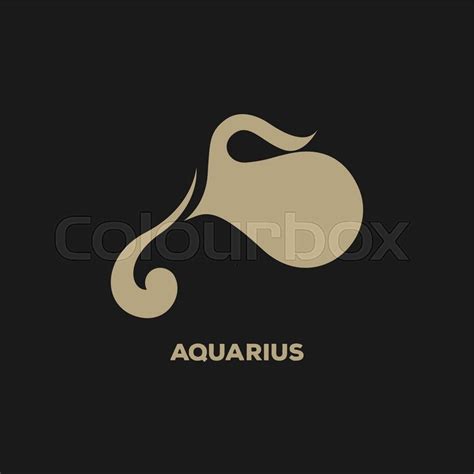 Aquarius logo vector | Stock vector | Colourbox