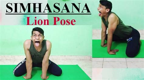 HOW TO DO SIMHASANA | LION POSE | STEPS | BENIFITS | PRECAUTIONS - YouTube