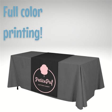 Custom Table Runner With Business Logo & Name Printed in Full - Etsy