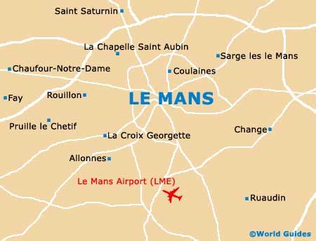 Le Mans France Map