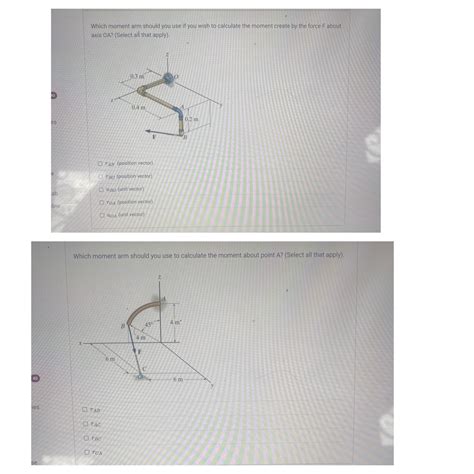 Solved Which moment arm should you use if you wish to | Chegg.com