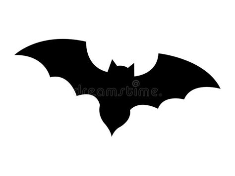 Bat Black Silhouette Icon Over White Stock Vector - Illustration of clipart, dracula: 81931017