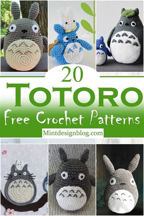 23 Crochet Totoro Patterns For Kids - Mint Design Blog