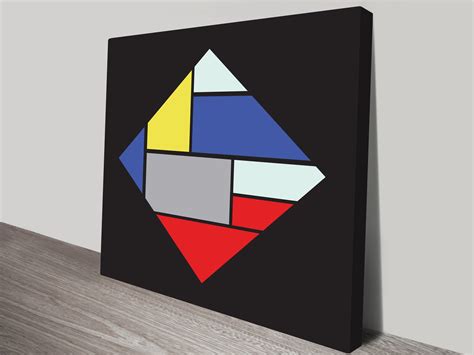 Mondrian Vintage Geometric Canvas Art Sydney