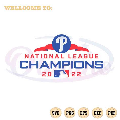 National League Champions Philadelphia Baseball 2022 SVG Digital File