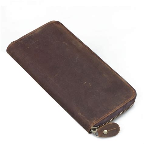 Leather clutch wallet, brown western leather wallets - BagsWish