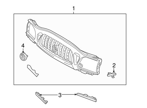 2001-2004 Toyota Tacoma Grille 53100-04250-D0 | Toyota Parts