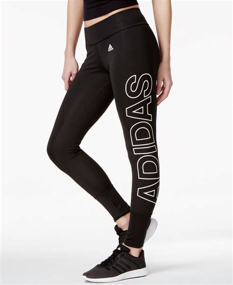 Lyst - Adidas Logo Leggings in Black