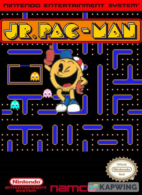 Jr. Pac-Man (NES) Custom Cover Art by Ryanmlinn on DeviantArt