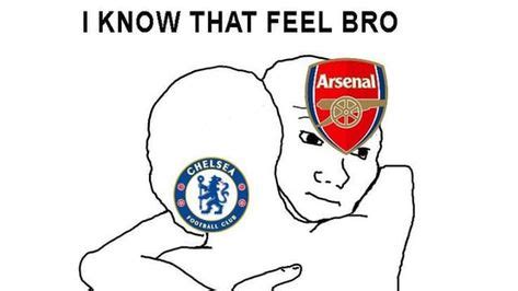 Chelsea and Arsenal to Europa League. | Football memes, Arsenal chelsea, I know that feel