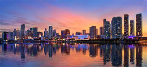 Miami Skyline Sunset - Wall Decor - Fine Art Photography