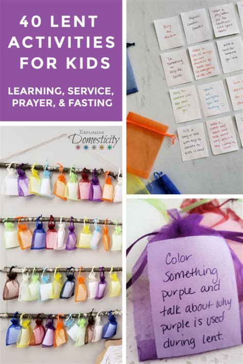 Lent Activities for Kids: A 40 Day Countdown ⋆ Exploring Domesticity