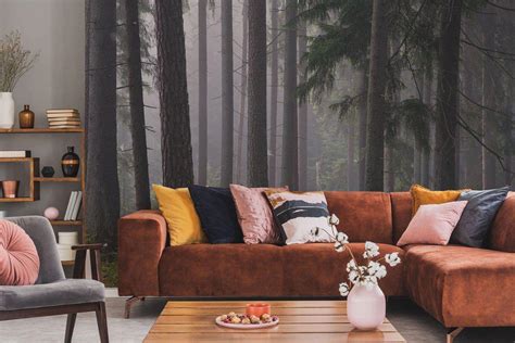 Misty Pine Forest Wallpaper Mural | Eazywallz