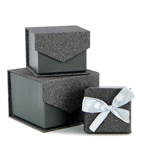 Buy Silver & Grey Jewellery Gift Boxes - Set Of 3 for GBP 4.47 | Card Factory UK