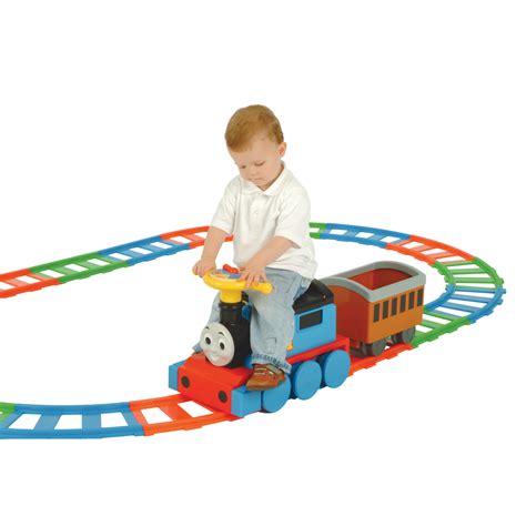 THOMAS & FRIENDS BATTERY OPERATED RIDE ON AND 22 PIECE TRACK KIDS TRAIN TOY SET | eBay