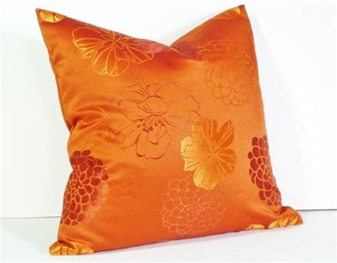 Orange Throw Pillow Decorative Pillows Bright by PillowThrowDecor