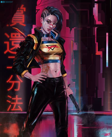 ArtStation - Cyberpunk 2077 - Female V