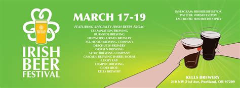 Irish Beer Festival PDX (Saturday evening session) Tickets | Kells ...