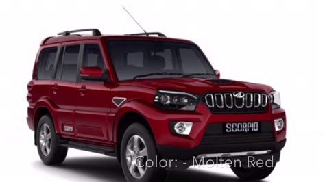 Mahindra Scorpio 2017 Colors (Colours) - YouTube