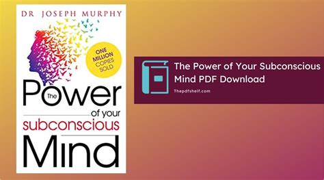 The Power of Your Subconscious Mind PDF Download | Free - E-shelf of ...