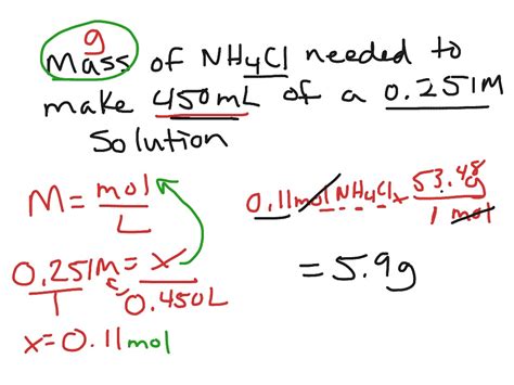 Molarity calculations part 2 | Science | ShowMe