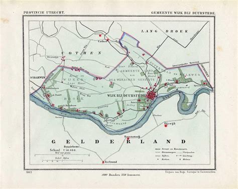 Antique Map-NETHERLANDS-TOWN PLAN-WIJK BIJ DUURSTEDE-UTRECHT-Kuyper ...