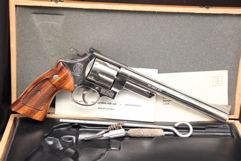 Smith & Wesson, S&W Model 25-5 -- Nickel .45 Colt Double Action ...