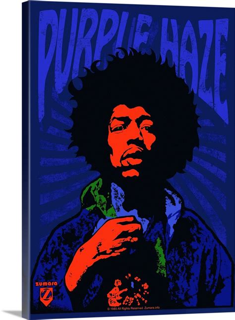 Jimi Hendrix Purple Haze Wall Art, Canvas Prints, Framed Prints, Wall Peels | Great Big Canvas