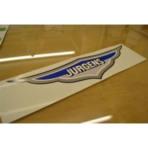 JURGENS Caravan Roof Name Plaque Sticker Decal Graphic - SINGLE | eBay