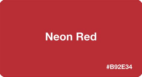 Neon Red Color: Best Practices, Color Codes, Palettes & More!