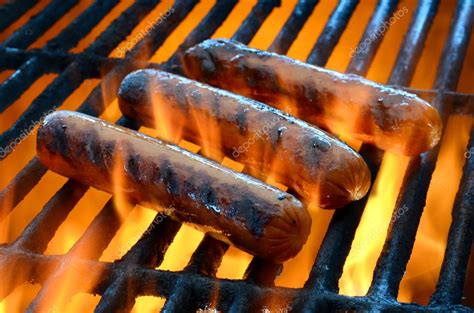 Flame grilled hot dogs — Stock Photo © Ben6 #22850562