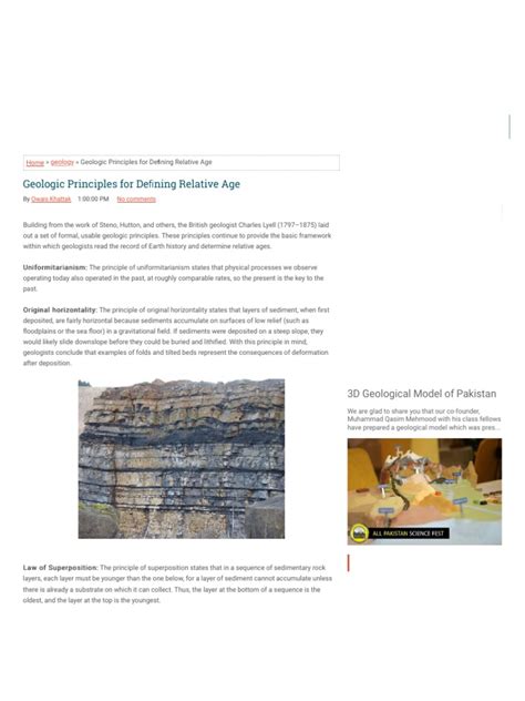 Principles of Geology | PDF | Geology | Rock (Geology)