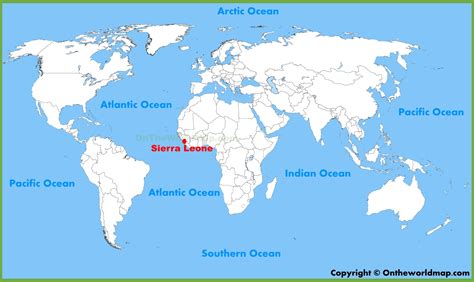 Sierra Leone location on the World Map - Ontheworldmap.com