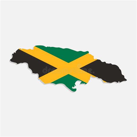 Jamaica flag map stock vector. Illustration of political - 278468846